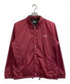 stussyステューシー）の古着「コーチジャケット」｜レッド
