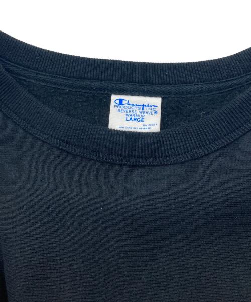 Champion REVERSE WEAVE（チャンピオン リバース ウィーブ）Champion REVERSE WEAVE (チャンピオン リバース ウィーブ) 2ndパテントモデル クルーネックスウェットシャツ ブラック サイズ:Lの古着・服飾アイテム