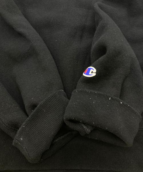 Champion REVERSE WEAVE（チャンピオン リバース ウィーブ）Champion REVERSE WEAVE (チャンピオン リバース ウィーブ) 2ndパテントモデル クルーネックスウェットシャツ ブラック サイズ:Lの古着・服飾アイテム