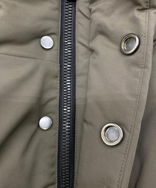 BEAUTY&YOUTH（ビューティーアンドユース）BEAUTY&YOUTH (ビューティーアンドユース) BY ”小松マテーレ” ファー ダウンジャケット カーキ サイズ:Lの古着・服飾アイテム