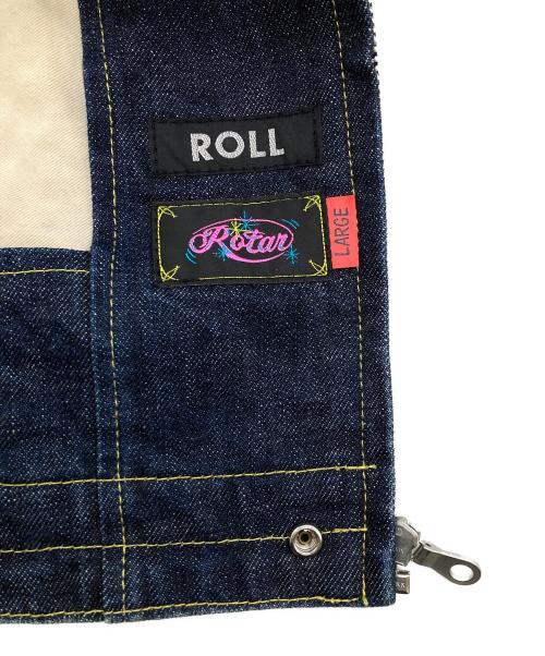 ROLL（ロール）ROLL (ロール) RODARTE (ロダルテ) デニムジャケット ネイビー サイズ:Lの古着・服飾アイテム