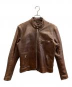 Freeclomフリークロム）の古着「カウレザージャケット」｜ブラウン