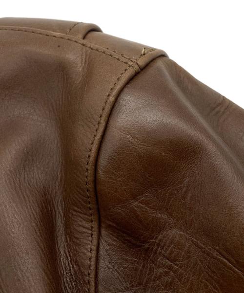 Freeclom（フリークロム）Freeclom (フリークロム) カウレザージャケット ブラウン サイズ:40の古着・服飾アイテム