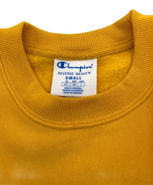 Champion REVERSE WEAVE（チャンピオン リバース ウィーブ）Champion REVERSE WEAVE (チャンピオン リバース ウィーブ) 裏起毛スウェット イエロー サイズ:Sの古着・服飾アイテム