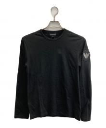 EMPORIO ARMANI（エンポリオ アルマーニ）の古着「裾ロゴカットソー/タグ付き」｜ブラック