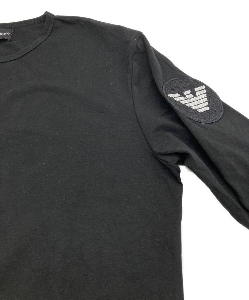 EMPORIO ARMANI（エンポリオ アルマーニ）EMPORIO ARMANI (エンポリオ アルマーニ) 裾ロゴカットソー/タグ付き ブラック サイズ:Mの古着・服飾アイテム