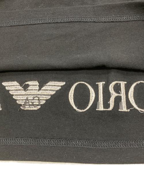EMPORIO ARMANI（エンポリオ アルマーニ）EMPORIO ARMANI (エンポリオ アルマーニ) 裾ロゴカットソー/タグ付き ブラック サイズ:Mの古着・服飾アイテム