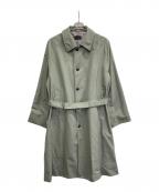 green label relaxingグリーンレーベルリラクシング）の古着「TWギャバモーターサイクルコート」｜グレー