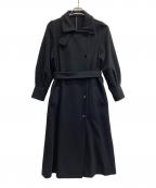 Ameriアメリ）の古着「POOFY FLARE LONG COAT」｜ブラック