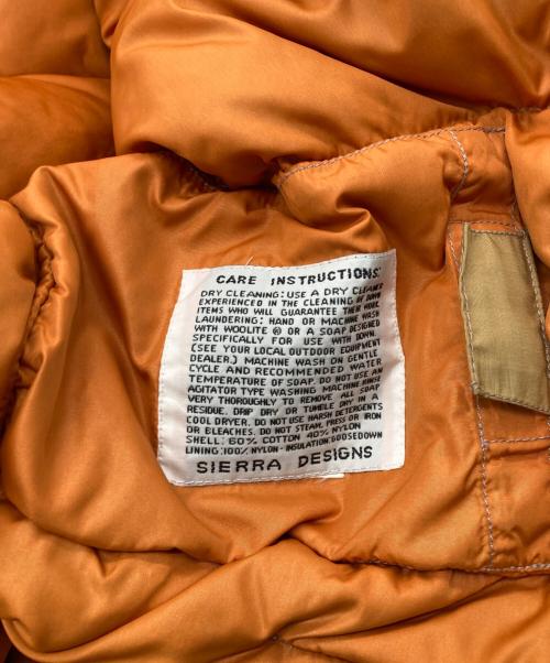 SIERRA DESIGNS（シエラデザインズ）SIERRA DESIGNS (シエラデザインズ) 80'Sダウンジャケット/1980年代後期 8本木タグ ベージュ サイズ:Mの古着・服飾アイテム