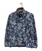 Patagoniaパタゴニア）の古着「90’S総柄スナップT」｜ネイビー×ホワイト