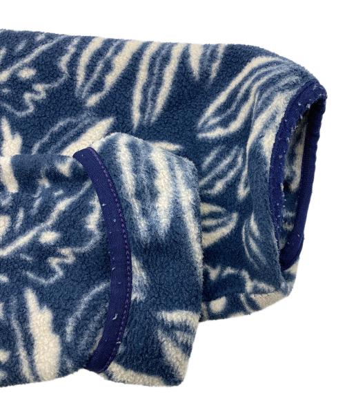 Patagonia（パタゴニア）Patagonia (パタゴニア) 90’S総柄スナップT ネイビー×ホワイト サイズ:Mの古着・服飾アイテム