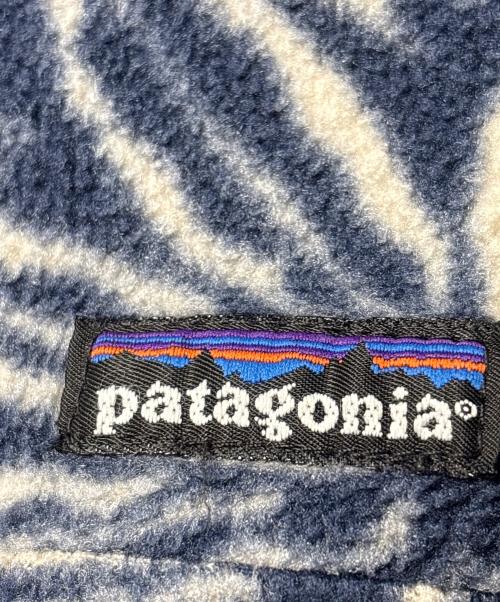Patagonia（パタゴニア）Patagonia (パタゴニア) 90’S総柄スナップT ネイビー×ホワイト サイズ:Mの古着・服飾アイテム
