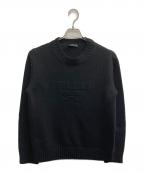 PRADAプラダ）の古着「ウールxカシミヤ クルーネック セーター」｜ブラック