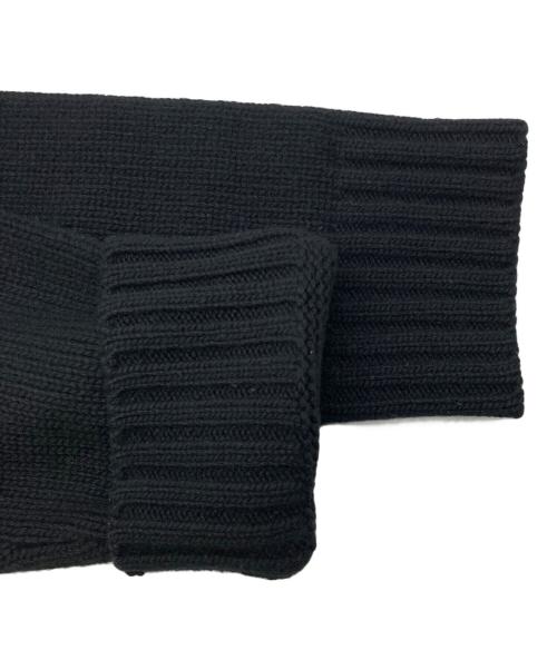 PRADA（プラダ）PRADA (プラダ) ウールxカシミヤ クルーネック セーター ブラック サイズ:48の古着・服飾アイテム