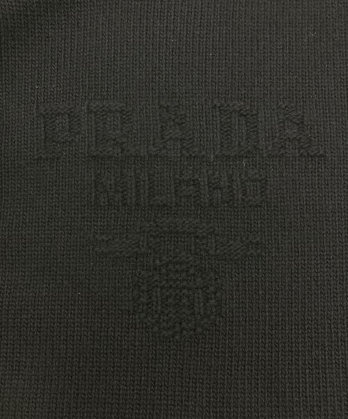 PRADA（プラダ）PRADA (プラダ) ウールxカシミヤ クルーネック セーター ブラック サイズ:48の古着・服飾アイテム