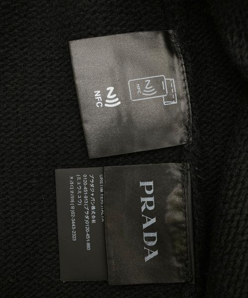 PRADA（プラダ）PRADA (プラダ) ウールxカシミヤ クルーネック セーター ブラック サイズ:48の古着・服飾アイテム
