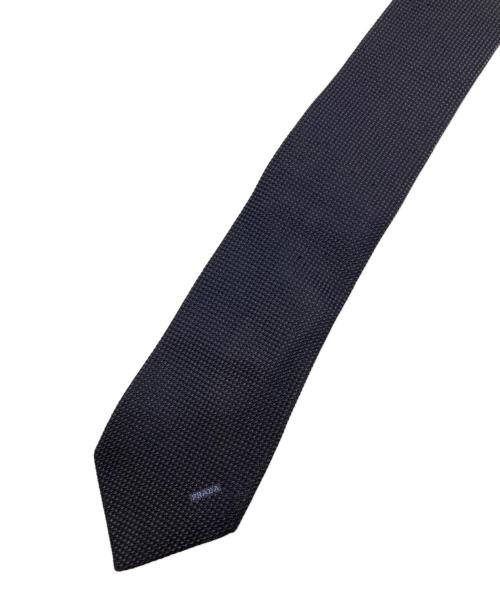 PRADA（プラダ）PRADA (プラダ) ネクタイ ネイビー サイズ:150の古着・服飾アイテム