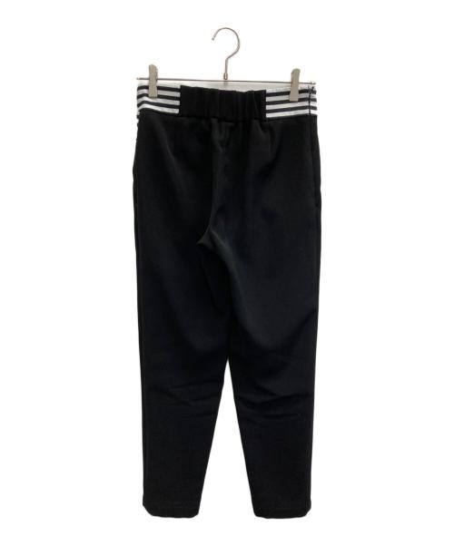 BORDERS at BALCONY（ボーダーズアットバルコニー）BORDERS at BALCONY (ボーダーズアットバルコニー) TAPERED PANTS ブラック サイズ:36の古着・服飾アイテム