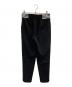 BORDERS at BALCONY (ボーダーズアットバルコニー) TAPERED PANTS ブラック サイズ:36：7000円