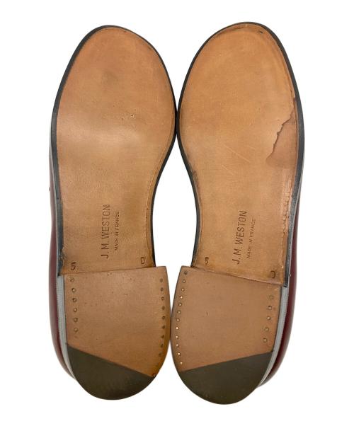 J.M.WESTON（ジェイエムウエストン）J.M.WESTON (ジェイエムウエストン) 180 シグニチャーローファー バーガンディー サイズ:5Dの古着・服飾アイテム