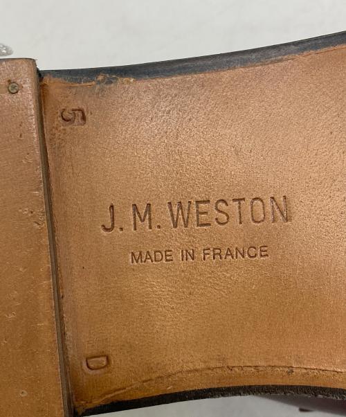 J.M.WESTON（ジェイエムウエストン）J.M.WESTON (ジェイエムウエストン) 180 シグニチャーローファー バーガンディー サイズ:5Dの古着・服飾アイテム