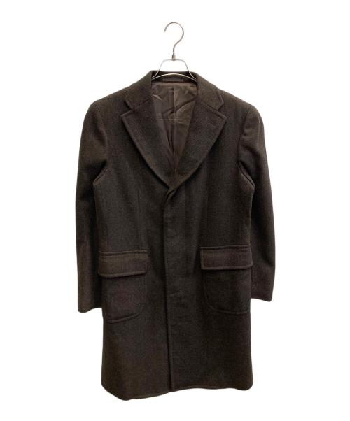 Paul Stuart（ポールスチュアート）Paul Stuart (ポールスチュアート) カシミヤブレンドチェスターコート ブラウン サイズ:Sの古着・服飾アイテム