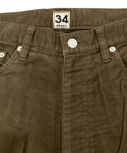 dezert（デザート）dezert (デザート) OLD ワイドチノパン ブラウン サイズ:34の古着・服飾アイテム