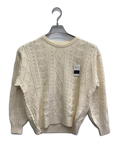 Burberry's（バーバリーズ）Burberry's (バーバリーズ) ヴィンテージケーブルニット ベージュ サイズ:Mの古着・服飾アイテム
