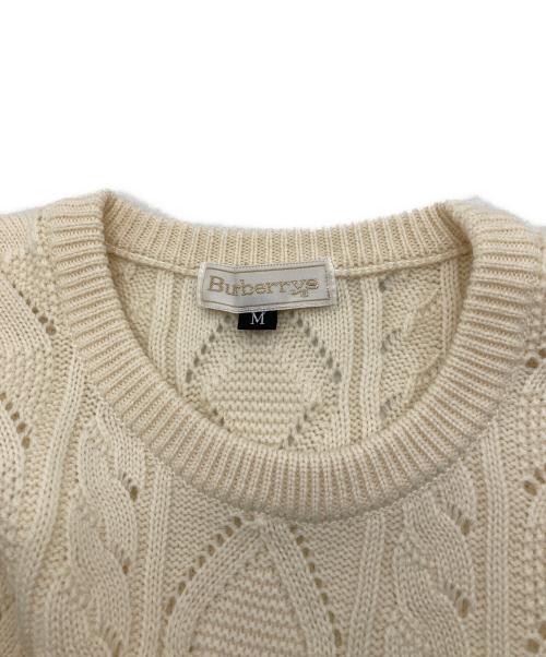 Burberry's（バーバリーズ）Burberry's (バーバリーズ) ヴィンテージケーブルニット ベージュ サイズ:Mの古着・服飾アイテム