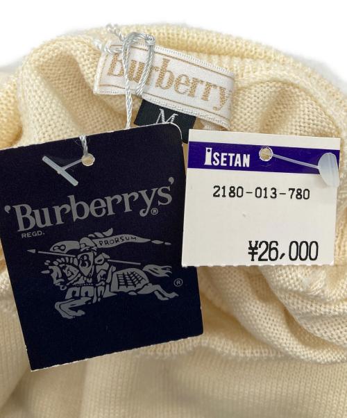 Burberry's（バーバリーズ）Burberry's (バーバリーズ) ヴィンテージ裾ロゴニット ベージュ サイズ:Mの古着・服飾アイテム