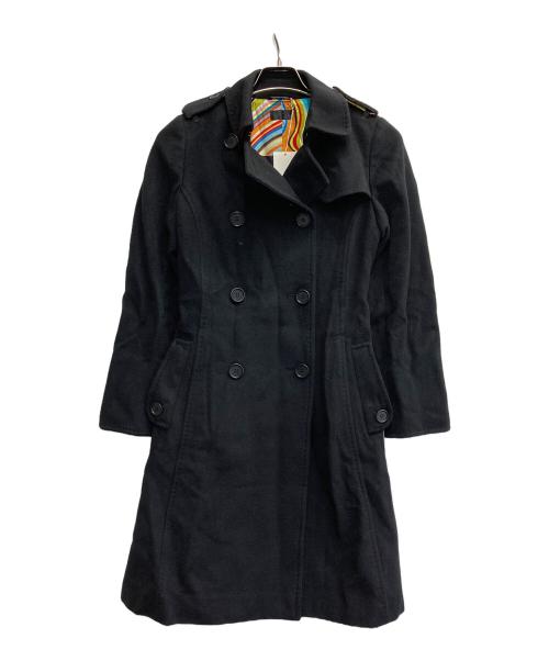 Paul Smith BLACK（ポールスミスブラック）Paul Smith BLACK (ポールスミスブラック) カシミヤ混ダブルコート ブラック サイズ:40の古着・服飾アイテム