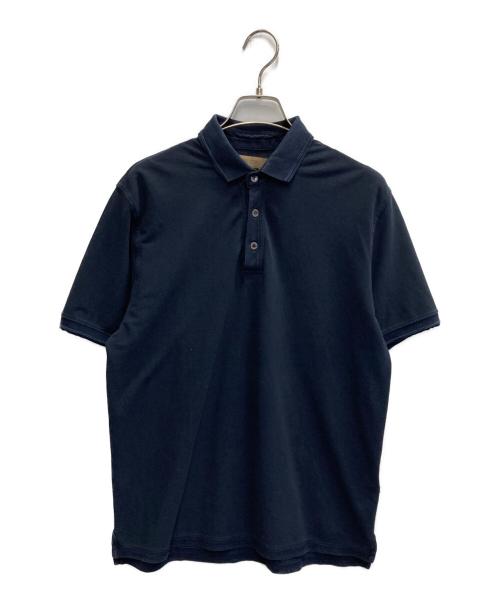 ALPHA STUDIO（アルファスタジオ）ALPHA STUDIO (アルファスタジオ) ポロシャツ ネイビー サイズ:SIZE50の古着・服飾アイテム