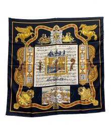 HERMES（エルメス）の古着「カレ90/IN SALZBURG ザルツブルクにて」｜ブラック×イエロー