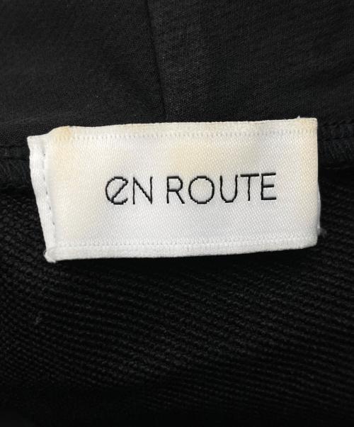 eN ROUTE（アンルート）EN ROUTE (アンルート) ナイロンポリエステルアシンメトリージップビックパーカー ブラック サイズ:3の古着・服飾アイテム