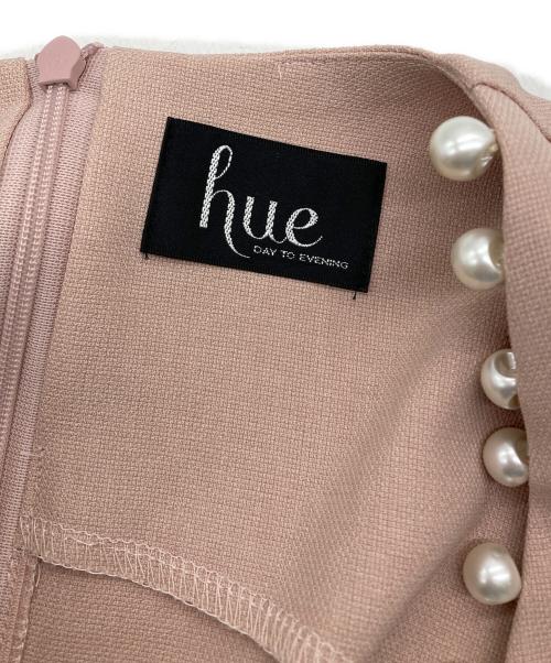 hue（ヒュー）hue (ヒュー) ノースリーブパールワンピース ピンク サイズ:36の古着・服飾アイテム