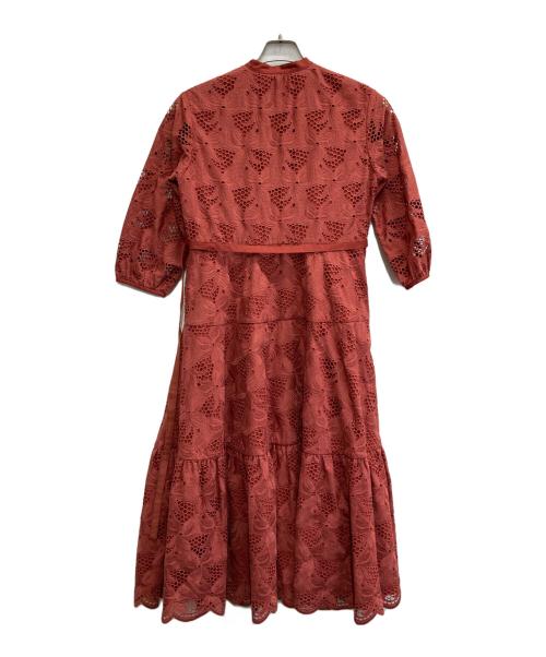 DRAWER（ドゥロワー）DRAWER (ドゥロワー) レースワンピース ブラウン サイズ:36の古着・服飾アイテム