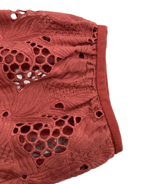 DRAWER（ドゥロワー）DRAWER (ドゥロワー) レースワンピース ブラウン サイズ:36の古着・服飾アイテム