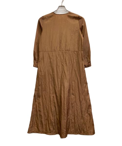 RIM.ARK（リムアーク）RIM.ARK (リムアーク) プリーツワンピース ブラウン サイズ:38の古着・服飾アイテム
