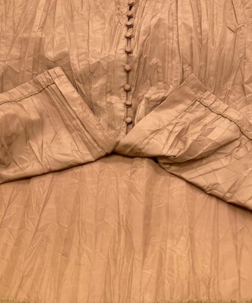 RIM.ARK（リムアーク）RIM.ARK (リムアーク) プリーツワンピース ブラウン サイズ:38の古着・服飾アイテム