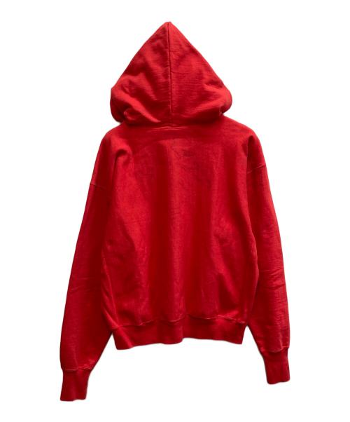 SAINT MICHAEL（セントマイケル）SAINT MICHAEL (セントマイケル) ヴィンテージ加工プルオーバーパーカー レッド サイズ:Lの古着・服飾アイテム