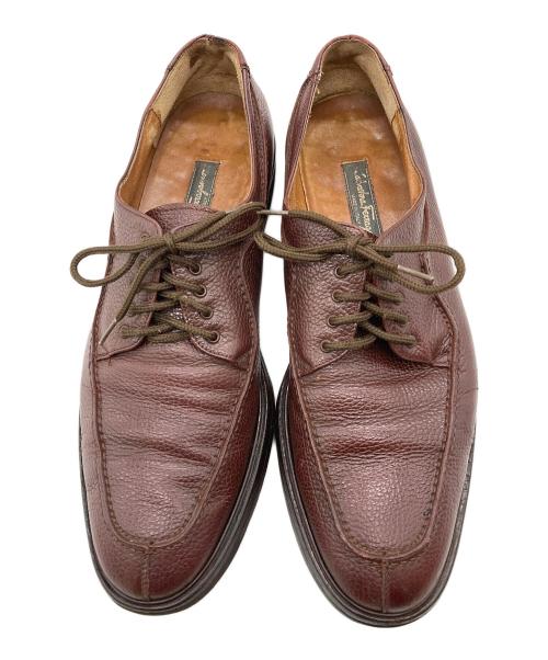 Salvatore Ferragamo（サルヴァトーレ フェラガモ）Salvatore Ferragamo (サルヴァトーレ フェラガモ) プレーントゥシューズ ブラウン サイズ:9の古着・服飾アイテム