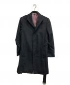 platinum COMME CAプラチナ コムサ）の古着「アンゴラコート」｜ブラック
