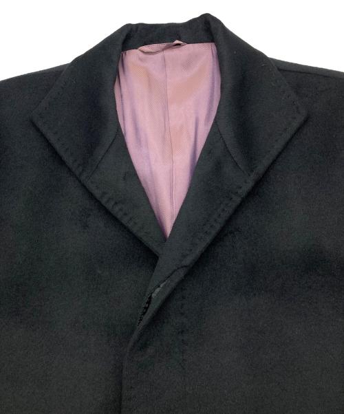 platinum COMME CA（プラチナ コムサ）Platinum COMME CA (プラチナ コムサ) アンゴラコート ブラック サイズ:Mの古着・服飾アイテム
