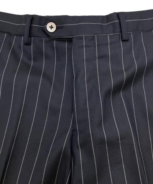 PAUL SMITH（ポールスミス）PAUL SMITH (ポールスミス) 裏地柄ベスト付きセットアップ/british collection/ﾍﾟｲｽﾞﾘｰ ネイビー サイズ:Lの古着・服飾アイテム