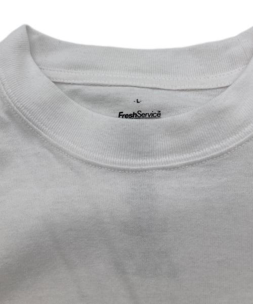 FreshService（フレッシュサービス）FreshService (フレッシュサービス) VIBTEX S/S CREW NECK TEE ホワイト サイズ:Lの古着・服飾アイテム
