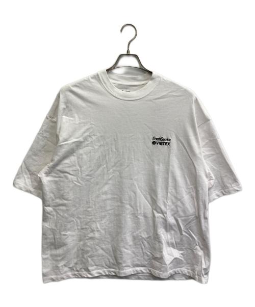 FreshService（フレッシュサービス）FreshService (フレッシュサービス) VIBTEX S/S CREW NECK TEE ホワイト サイズ:Lの古着・服飾アイテム