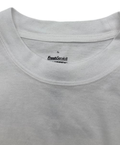 FreshService（フレッシュサービス）FreshService (フレッシュサービス) VIBTEX S/S CREW NECK TEE ホワイト サイズ:Lの古着・服飾アイテム