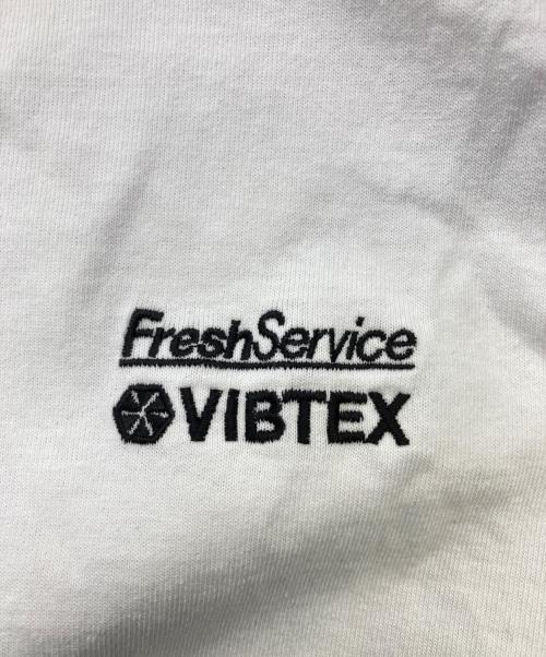 FreshService（フレッシュサービス）FreshService (フレッシュサービス) VIBTEX S/S CREW NECK TEE ホワイト サイズ:Lの古着・服飾アイテム
