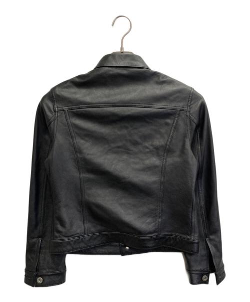 PINK HOUSE（ピンクハウス）PINK HOUSE (ピンクハウス) シープ レザージャケット ブラック サイズ:Lの古着・服飾アイテム